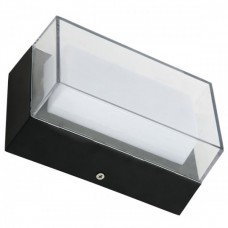 Φωτιστικό Απλίκα LED 10W 230V 800Lm 4000K Λευκό Φως Polycarbonate Μαύρο IP44 7763